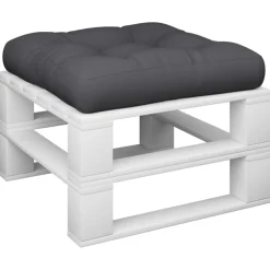 vidaXL Palletkussen 50x50x12 cm stof zwart