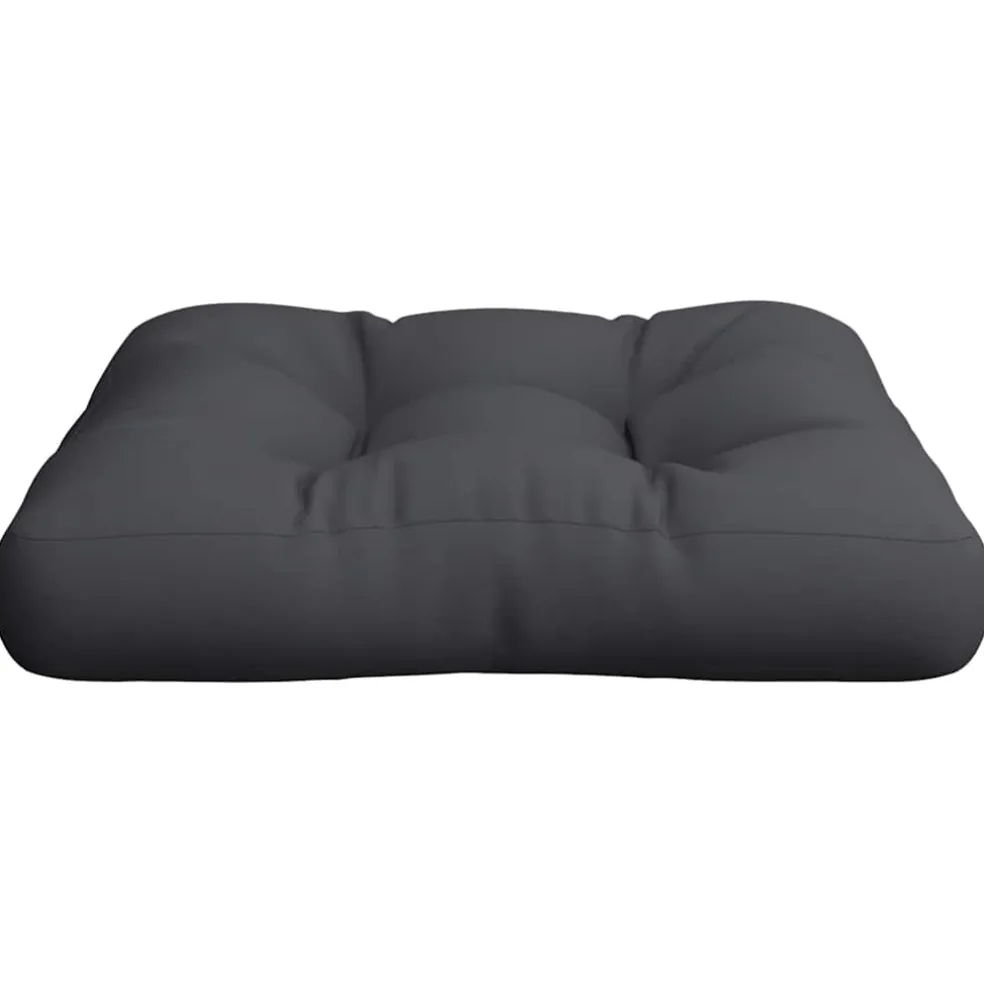 vidaXL Palletkussen 50x50x12 cm stof zwart