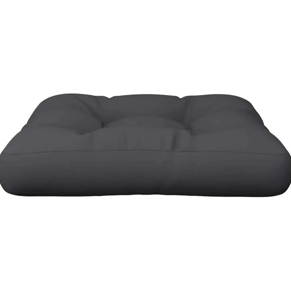 vidaXL Palletkussen 50x50x12 cm stof zwart