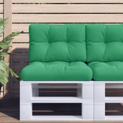 vidaXL Palletkussen 50x40x12 cm stof groen