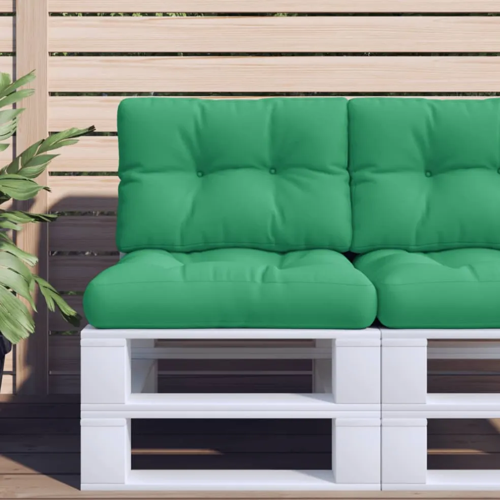 vidaXL Palletkussen 50x40x12 cm stof groen