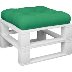 vidaXL Palletkussen 50x50x12 cm stof groen