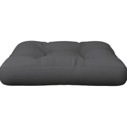 vidaXL Palletkussen 58x58x10 cm stof antracietkleurig