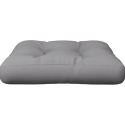 vidaXL Palletkussen 50x50x12 cm stof grijs