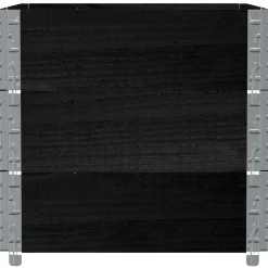 vidaXL Palletopzetranden 3 st 80x60 cm massief grenenhout zwart