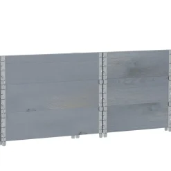 vidaXL Palletopzetranden 3 st 80x60 cm massief grenenhout grijs