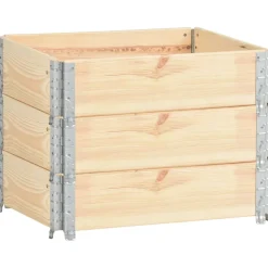 vidaXL Palletopzetranden 3 st 60x80 cm massief grenenhout