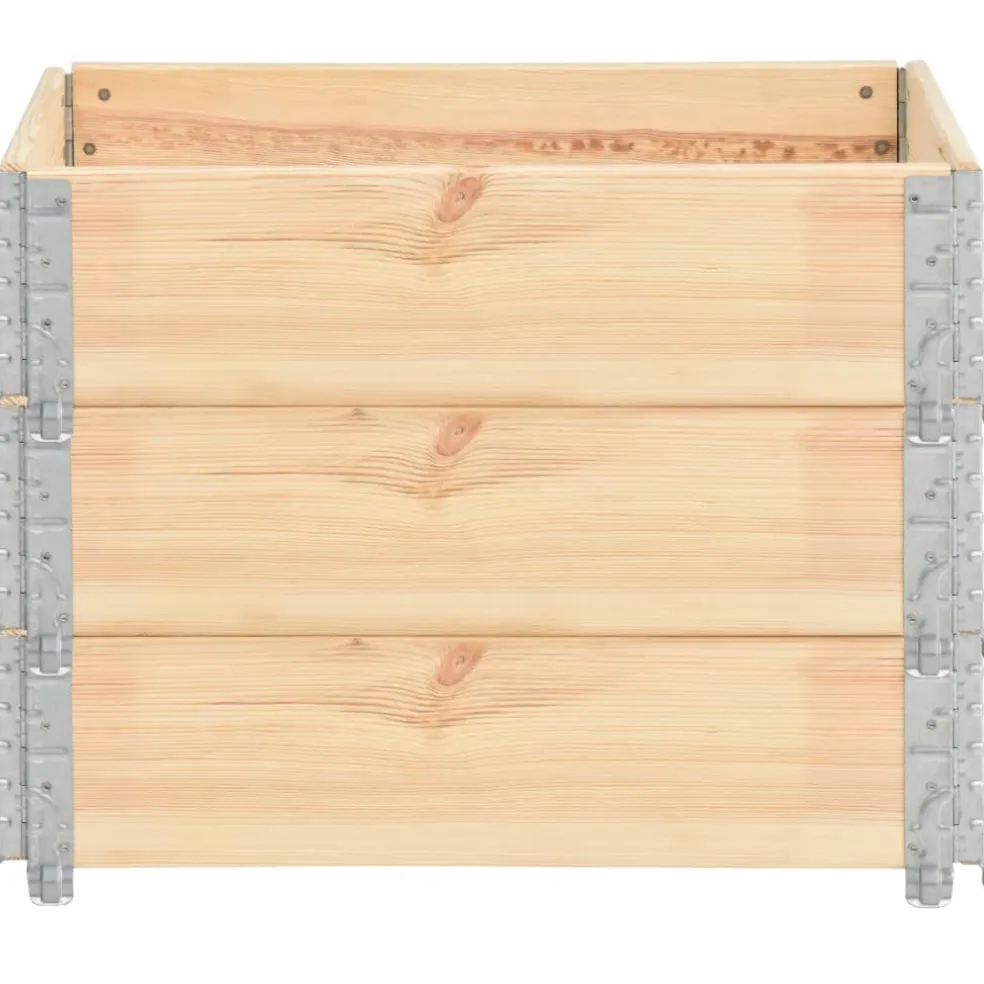 vidaXL Palletopzetranden 3 st 80x60 cm massief grenenhout