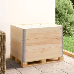 vidaXL Palletopzetranden 3 st 80x60 cm massief grenenhout
