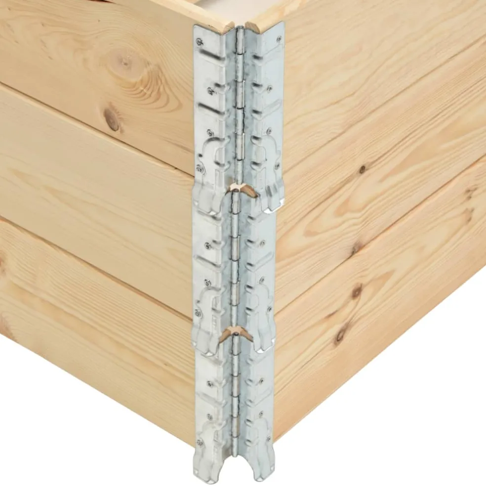 vidaXL Palletopzetranden 3 st 80x60 cm massief grenenhout