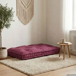 vidaXL Pallet Sofa Kussen Bordeaux 120 x 80 x 12 cm Stof