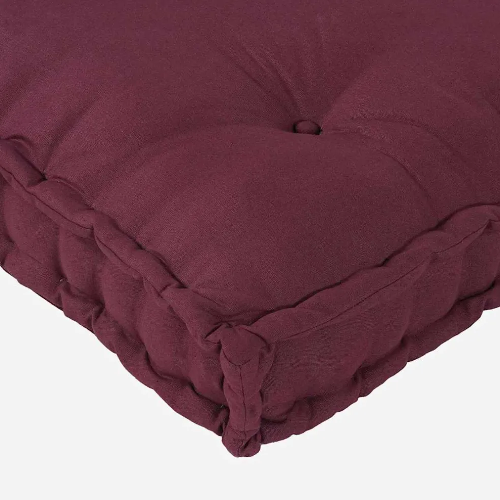 vidaXL Pallet Sofa Kussen Bordeaux 120 x 80 x 12 cm Stof