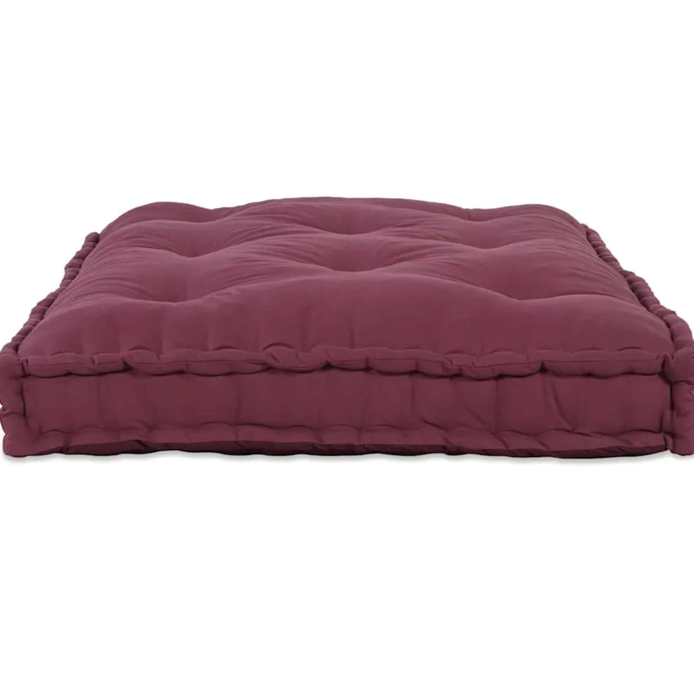 vidaXL Pallet Sofa Kussen Bordeaux 120 x 80 x 12 cm Stof