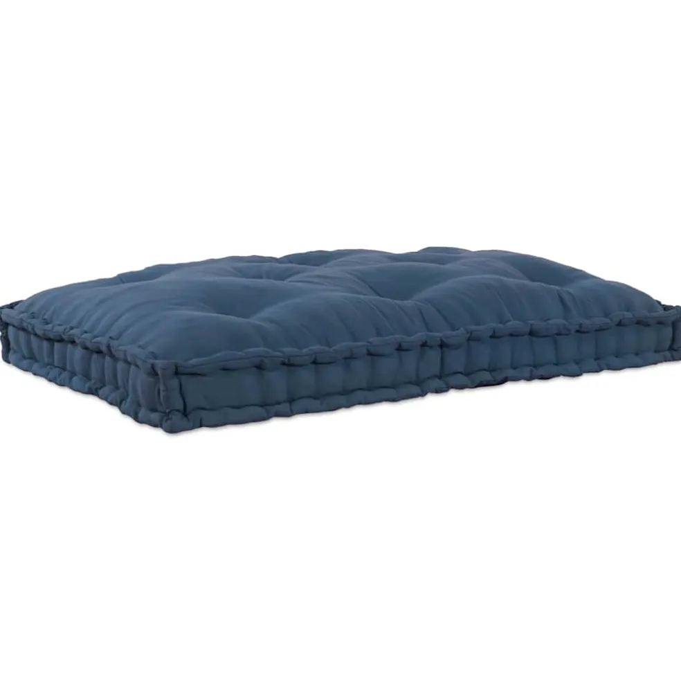 vidaXL Pallet Sofa Kussen Indigo 120 x 80 x 12 cm Stof