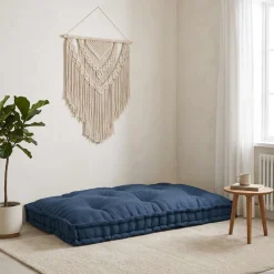 vidaXL Pallet Sofa Kussen Indigo 120 x 80 x 12 cm Stof