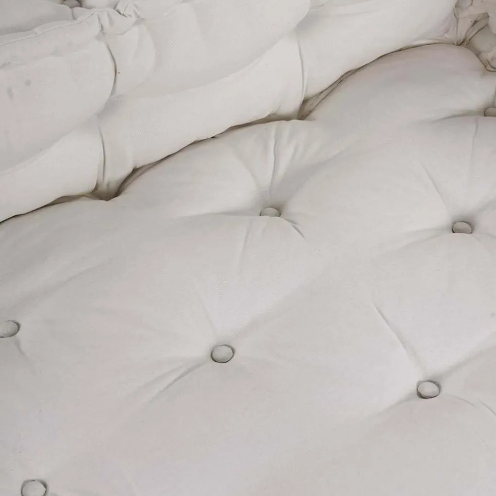 vidaXL Pallet Sofa Kussen 3 st Stof Crèmekleurig 120 x 80 x 34 cm