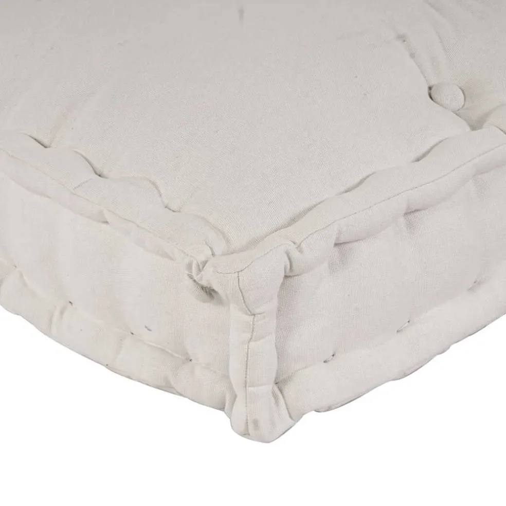 vidaXL Pallet Sofa Kussen 3 st Stof Crèmekleurig 120 x 80 x 34 cm