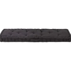 vidaXL Palletvloerkussen 120x40x7 cm katoen zwart