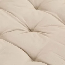 vidaXL Palletvloerkussen 120x40x7 cm katoen beige