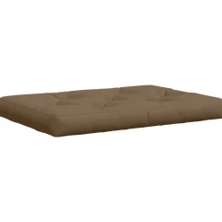 vidaXL Pallet Zitkussen VIANEN 100% Polyester Taupe 120 x 80 x 12 cm