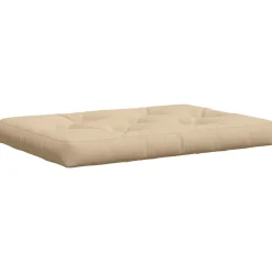 vidaXL Pallet Zitkussen VIANEN 100% Polyester Crèmekleurig