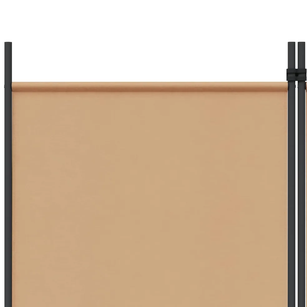 vidaXL 3-Panel Room Divider Beige 150 x 200 cm Stof