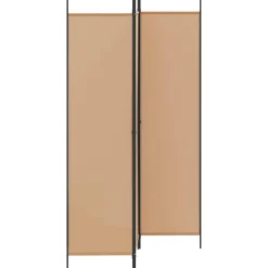 vidaXL 3-Panel Room Divider Beige 150 x 200 cm Stof