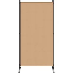 vidaXL 3-Panel Room Divider Beige 260 x 180 cm Stof