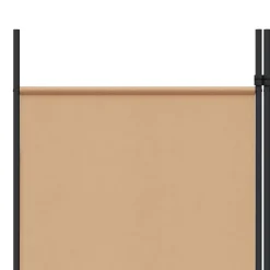 vidaXL 3-Panel Room Divider Beige 150 x 220 cm Stof