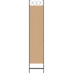 vidaXL 3-Panel Room Divider Beige 120 x 200 cm Stof