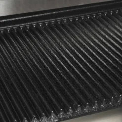 vidaXL Panini grill gegroefd 2200 W 43x30,5x20 cm