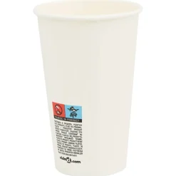 vidaXL Papieren koffiekopjes met deksel 1000 st 16oz 400 ml