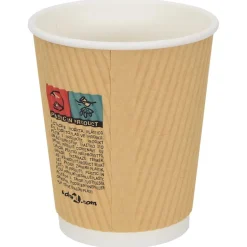 vidaXL Papieren koffiekopjes 500 st 8oz 200 ml bruin