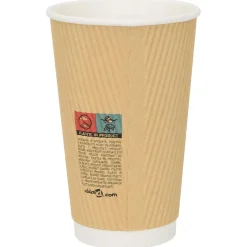 vidaXL Papieren koffiekopjes met deksel 1000 st 16oz 400 ml