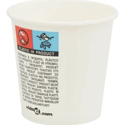 vidaXL Papieren koffiekopjes met deksel 1000 st 4oz 100 ml