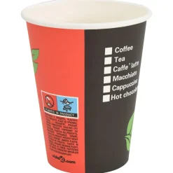vidaXL Papieren koffiekopjes met deksel 1000 st 8oz 200 ml
