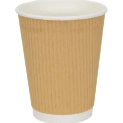 vidaXL Papieren koffiekopjes 500 st 12oz 300 ml bruin