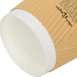 vidaXL Papieren koffiekopjes 500 st 12oz 300 ml bruin