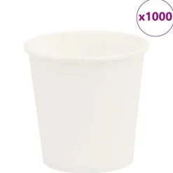 vidaXL Papieren koffiekopjes 1000 st 4oz 100 ml wit