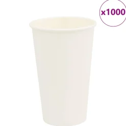 vidaXL Papieren koffiekopjes 1000 st 16oz 400 ml wit