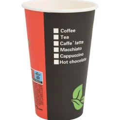 vidaXL Papieren koffiekopjes met deksel 1000 st 16oz 400 ml