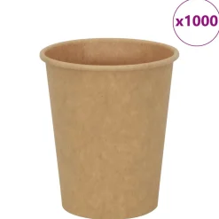 vidaXL Papieren koffiekopjes 1000 st 8oz 200 ml bruin