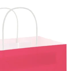 vidaXL Papieren zakjes 50 st met hengsels 21x11x28 cm roze