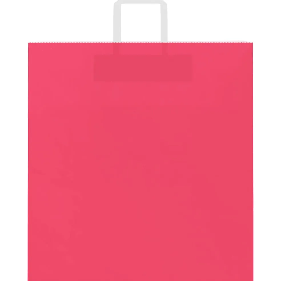 vidaXL Papieren zakken 50 st met hengsels 45x17x48 cm roze
