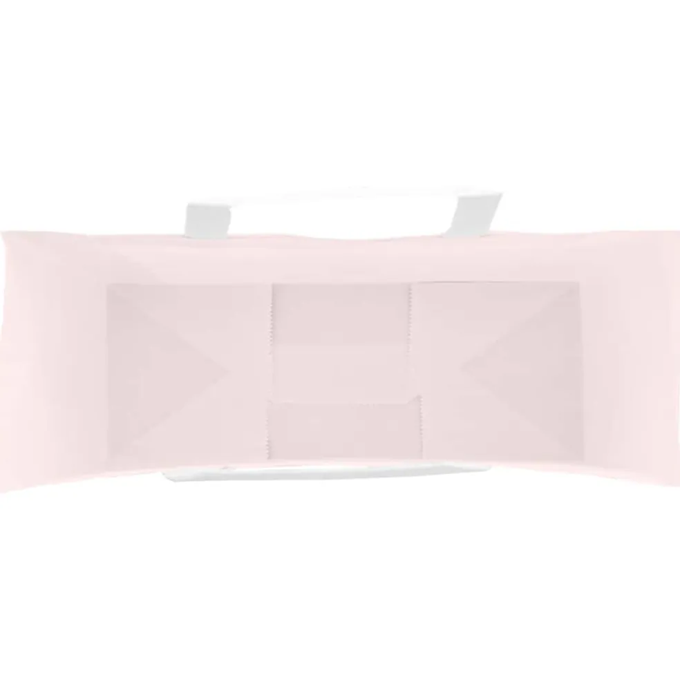 vidaXL Papieren zakken 50 st met hengsels 45x17x48 cm roze