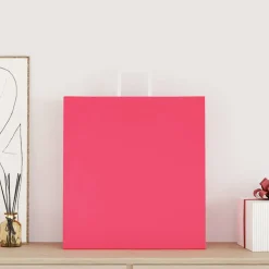 vidaXL Papieren zakken 50 st met hengsels 45x17x48 cm roze