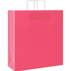 vidaXL Papieren zakken 50 st met hengsels 45x17x48 cm roze