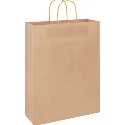 vidaXL Papieren zakken 50 st met hengsels 32x12x42 cm bruin