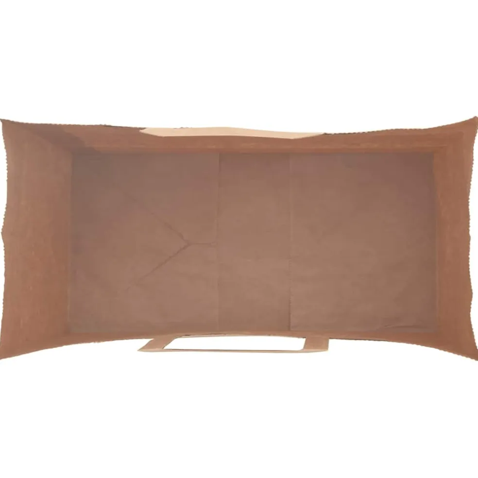 vidaXL Papieren zakken 50 st met hengsels 18x8x22 cm bruin
