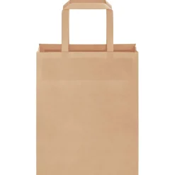 vidaXL Papieren zakken 50 st met hengsels 18x8x22 cm bruin
